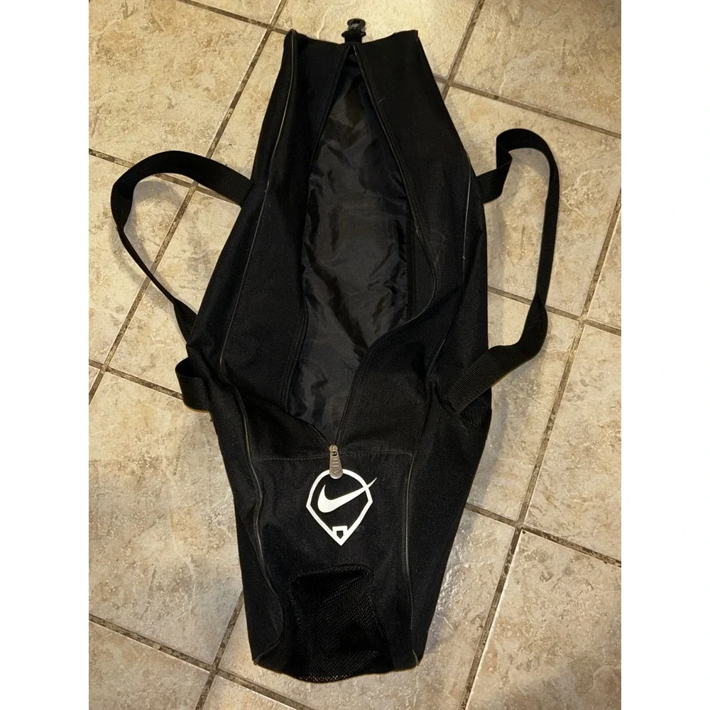 Nike Diamond Baseball‎ Softball Bat Bag Black Backpack Straps Fence Hook